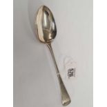 A GEORGE III SILVER TABLE SPOON, LONDON 1808 BY R.C & G.S