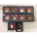 11 POCKET WATCHES (IN BOXES)