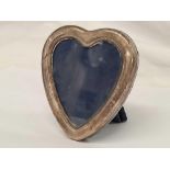SMALL HEART SHAPED SILVER PHOTO FRAME, APPROX 2.7/8 TALL