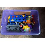 CARTON OF VARIOUS PLASTIC CHILDREN'S TOYS