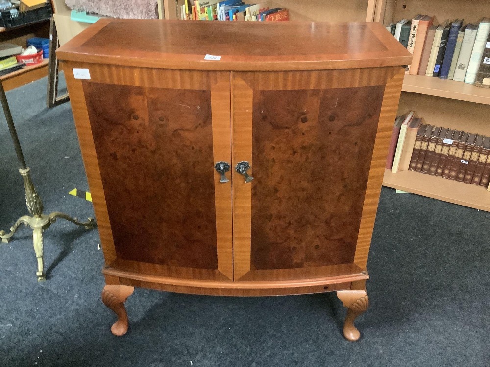 RETRO YEW WOOD TV CABINET