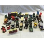 SHOE BOX OF PLAY WORN, DINKY & OTHER TOYS