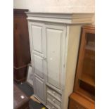 PAINTED PINE COMBINATION WARDROBE