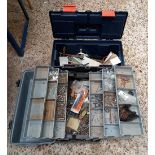 2 PLASTIC TOOL BOXES & CONTENTS