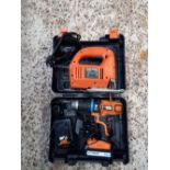 CASED BLACK & DECKER LITHIUM BATTERY 18V CORDLESS DRILL