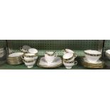 PART ROYAL STANDARD TEA SERVICE WITH CUPS, SAUCERS, PLATES & SANDWICH PLATES