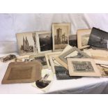 TWO PACKS OF ASSORTED LATE 19TH/EARLY 20THC PHOTOGRAPHS, VARIOUS SUBJECTS AND VIEWS OF EUROPE, ASIA,