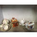 4 VARIOUS TEAPOTS ETC