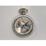 NOVELTY METAL CASED GAMING POCKET WATCH