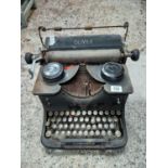 VINTAGE UPRIGHT OLIVER DESK TYPEWRITER,