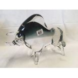 HEAVY STUDIO GLASS BULL