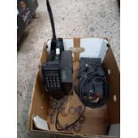 CARTON WITH AN EARLY NOKIA MOBIR MOBILE RADIO TELEPHONE ME50TM,