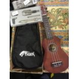 BOXED UKULELE & 2 SETS OF DRAWING INSTRUMENTS