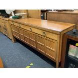 RETRO TEAK SIDEBOARD BY NATHAN FURNITURE, 6ft WIDE