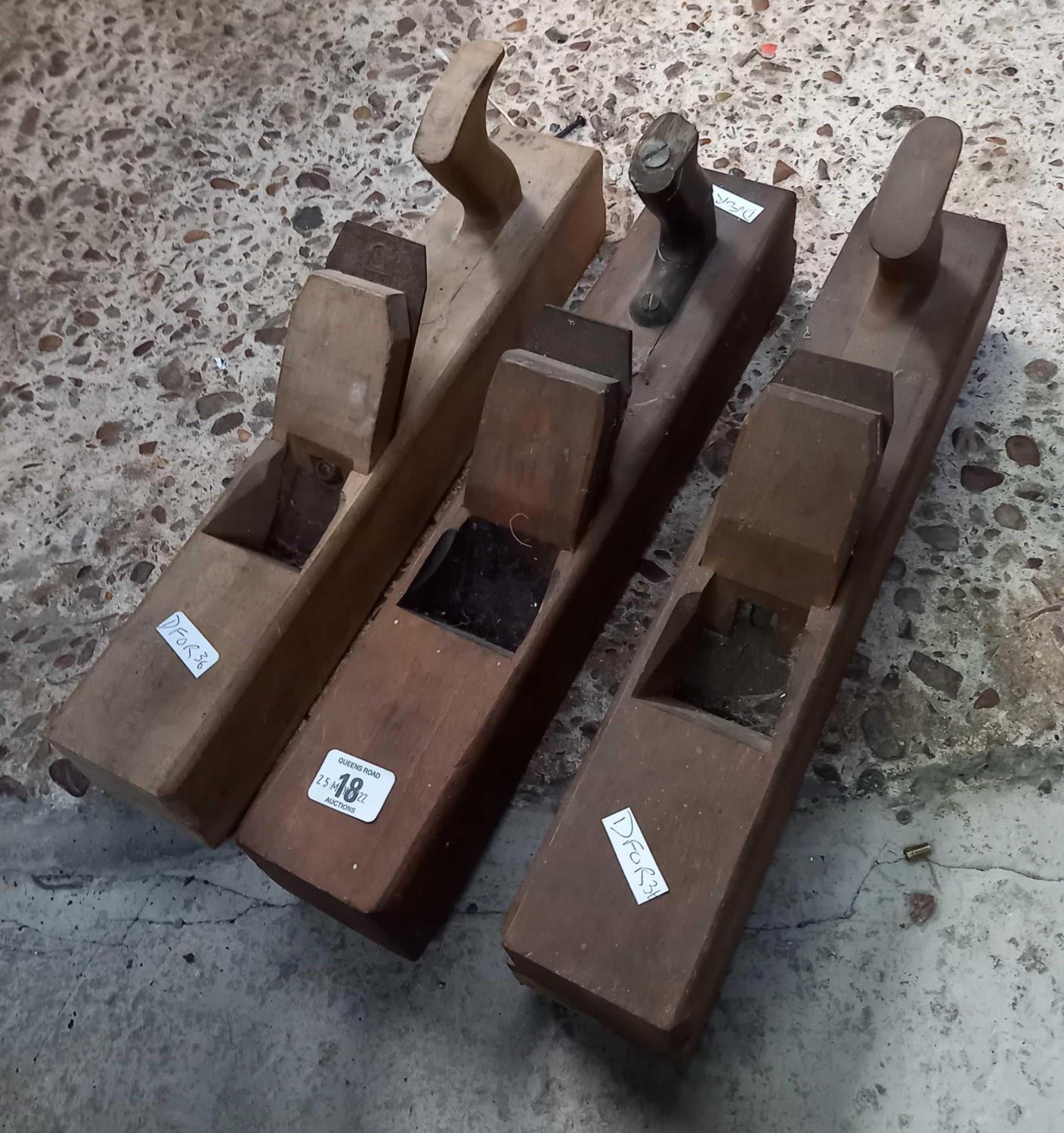 3 OLD WOODWORKING BLOCK PLANES