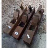 3 OLD WOODWORKING BLOCK PLANES