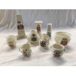 SHELF OF CRESTED WARE INCL; THE CENOTAPH