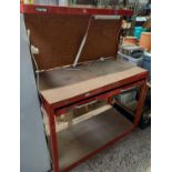 CLARKE WORK BENCH WITH PEG BOARD BACK PANEL & LARGE DRAWER