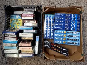 2 CARTONS OF NEW VHS TAPES,