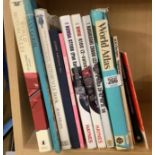 SHELF OF HARDBACK BOOKS (10) INCL; HAYNES MOTOR CYCLE MANUALS ETC