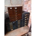 3 MULTI DRAWER STORAGE CABINETS