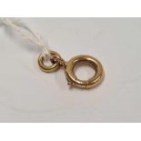 9ct GOLD BOLT CLASP, 1.4g
