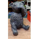 LARGE & HEAVY RESIN TEDDY BEAR