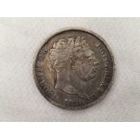 A GEORGE III SILVER SHILLING 1820