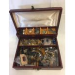 JEWELLERY BOX WITH CONTENTS