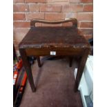 STOOL WITH HAND HOLD & 1 OTHER