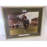 FRAMED PHOTOGRAPH, MOONRAKER, DEVON & EXETER RACECOURSE 1981