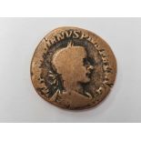 ROMAN SESTERTIUS BRONZE COIN EMPEROR GORDIAN III