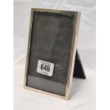 AN OBLONG SILVER PHOTO FRAME, B'HAM 1918