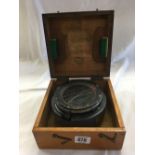 RAF WW II P8 COMPASS, NO. 32583H IN WOODEN CASE