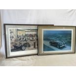 COLOURED LIMITED EDITION PRINT, PENCIL SIGNED & NUMBERED 12/850, ''THE MORGAN SPORTS CAR