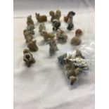 SMALL CARTON OF WADE & WADE STYLE ANIMAL FIGURES, SOME DAMAGED BUT PRESENT