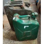 10ltr JERRY CAN MARKED 1989 & 1 MARKED WD 1966