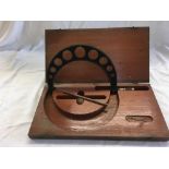BROWN & SHARPE ENGINEERS MICRO METER WITH WAR DEPARTMENT MARKINGS IN FITTED WOODEN CASE