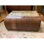 WEBSTERS NEW INTERNATIONAL DICTIONARY OF THE ENGLISH LANGUAGE, DATED 1912, ORIGINAL LEATHER BINDING