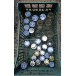 CRATE OF SMALL KILNER GLASS JARS