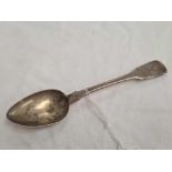 A GEORGE III CRESTED SILVER SPOON 1815 BY H.