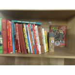 SHELF OF MAINLY CHILDREN'S BOOKS INCL: ANNUALS ETC