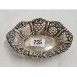 OVAL SILVER SWEET DISH,