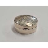 CIRCULAR SILVER PILL BOX