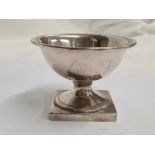 A GEORGE III SILVER SALT,