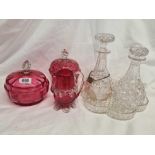 COLLECTION OF GLASSWARE