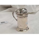 A SILVER KITCHEN PEPPER