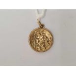 9ct ST CHRISTOPHER CHARM