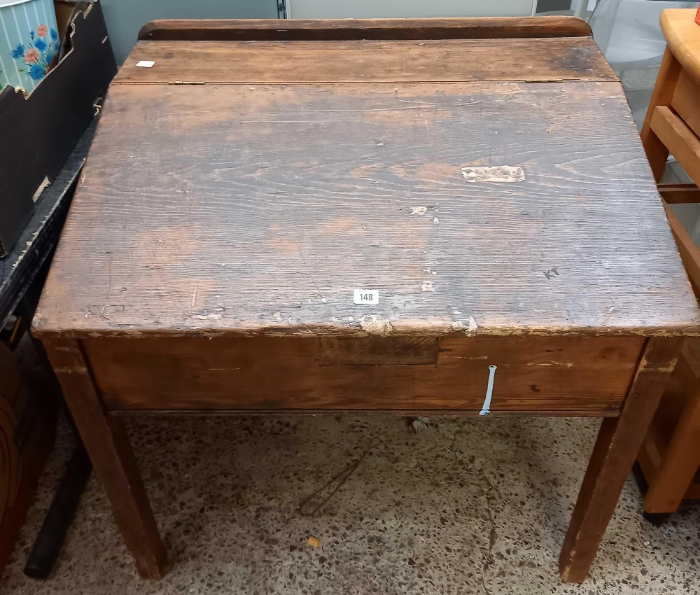 OLD WOODEN DESK 33'' WIDE