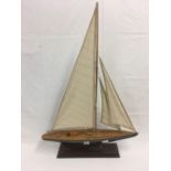 MODEL OF A SAILING YACHT